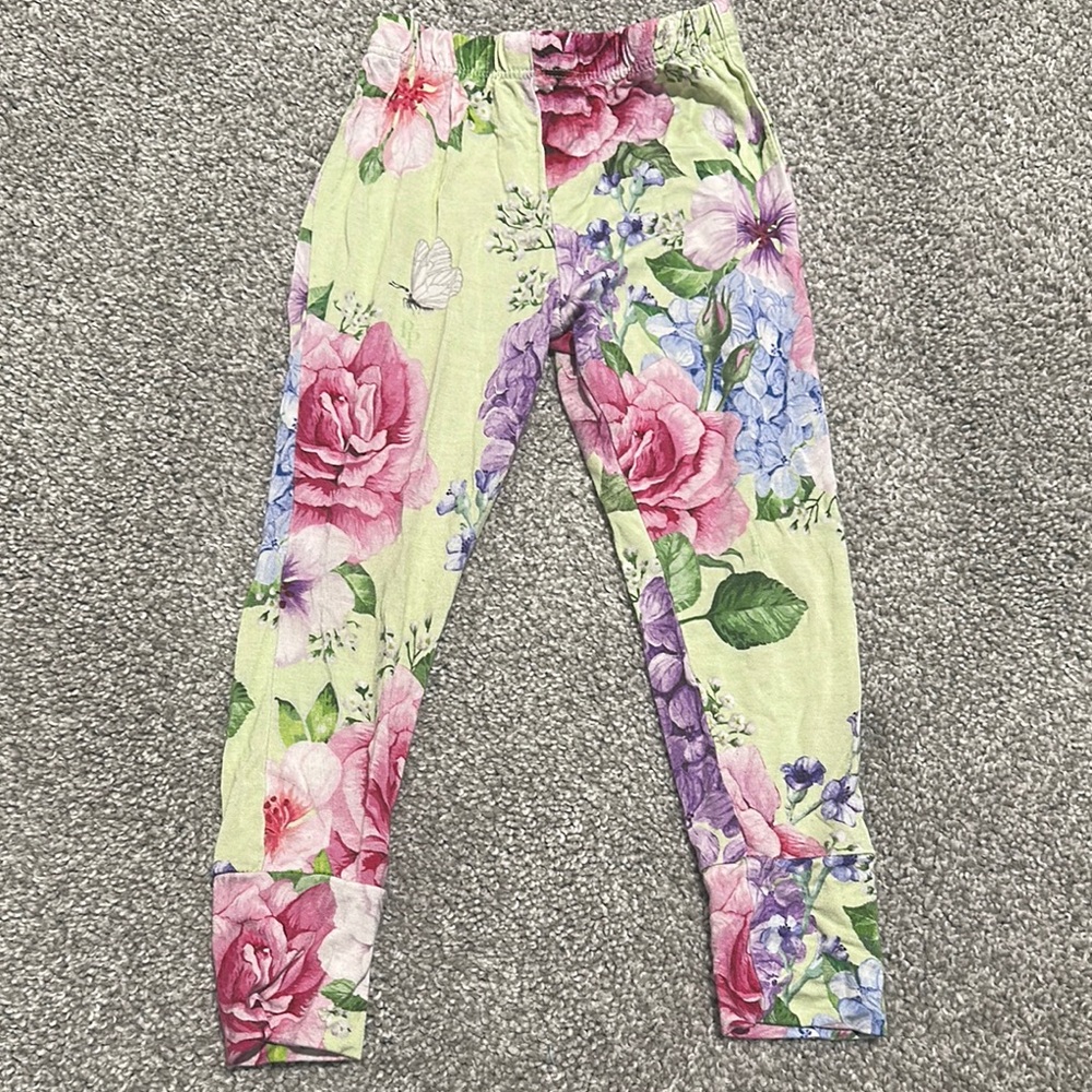 Posh Peanut Bamboo Georgina Print Pajama Long Pants only size 2T